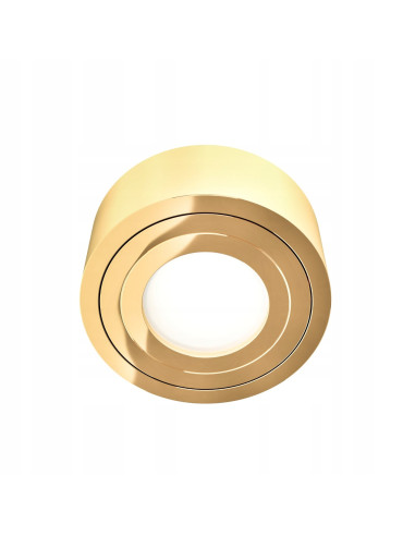 Lampa punktowa Rullo Gold Mini IP44 - eleganckie oświetlenie sufitowe LED w złocie do łazienki i recepcji