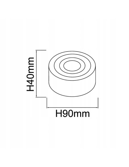 Lampa punktowa Rullo Gold Mini IP44 - eleganckie oświetlenie sufitowe LED w złocie do łazienki i recepcji