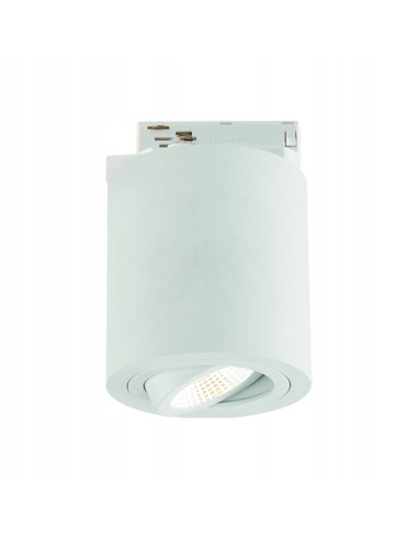 Minimalistyczna lampa sufitowa Rullo Bianco Track LED GU10 – idealna do biura i nowoczesnych wnętrz skandynawskich