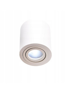 Lampa punktowa Rullo Bianco IP44 - minimalistyczne oświetlenie ścienne do kuchni i łazienki, aluminiowa, GU10, 9,5 cm