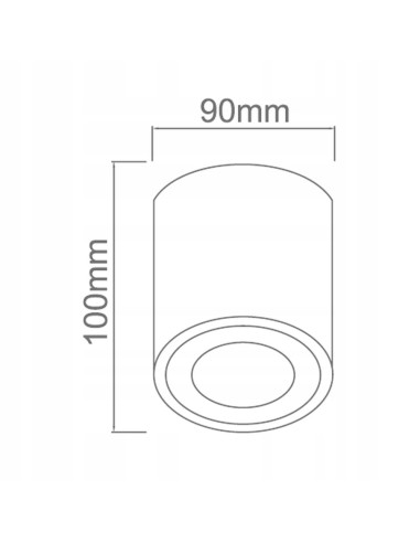 Spot Rullo Nero Track GU10 - Minimalistyczna Lampa Punktowa w Matowym Czarze do Nowoczesnych Wnętrz