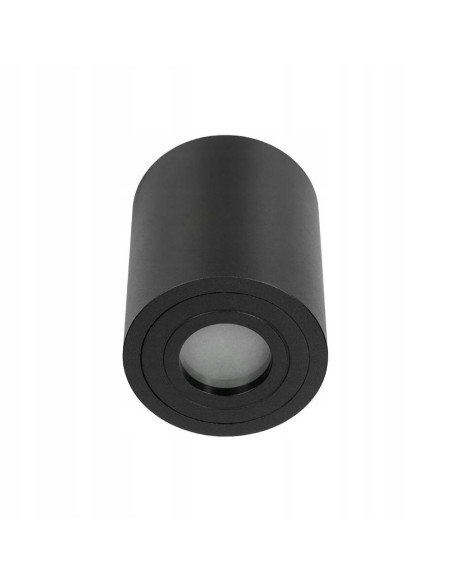 Lampa Punktowa Rullo Nero IP44 - Nowoczesna Czarna Lampa LED do Łazienki z Aluminiowym Wykończeniem, Minimalistyczny Design