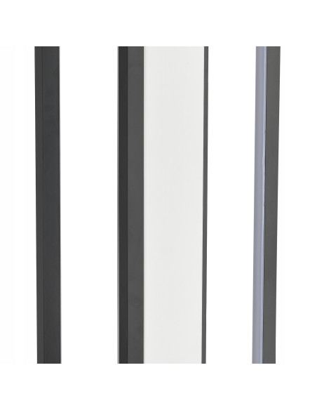 Kinkiet SYMMETRY LED 160 cm - nowoczesne oświetlenie w czarnej ramie do sypialni i salonu, 3900 lm, zintegrowane źródło światła.