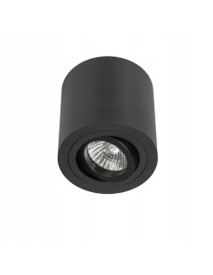 Nowoczesny spot punktowy Rullo Nero w czarnym macie - elegancka lampa do wnętrz domowych i komercyjnych