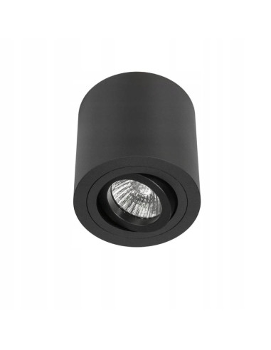 Nowoczesny spot punktowy Rullo Nero w czarnym macie - elegancka lampa do wnętrz domowych i komercyjnych