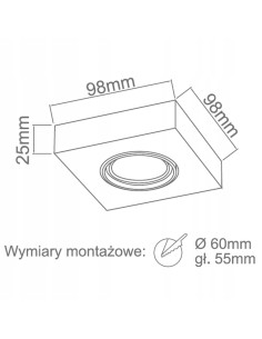 Kwadratowa lampa wpuszczana Arni w srebrnym połysku z oświetleniem LED, 1 punkt światła, elegancki design do jadalni 2