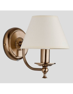 Kinkiet SOFIA z Patyną – Elegancka Lampa Metalowa do Sypialni i Salonu, Idealna do Nowoczesnych Wnętrz 2