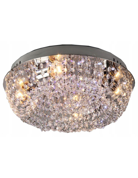 Luksusowy plafon kryształowy Venti P-E 1154/4 ze zdalnym sterowaniem, idealny do eleganckich wnętrz i sal weselnych