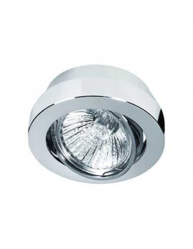 Lampa sufitowa Acido Mobile LED GU10, elegancka okrągła oprawa w srebrnym połysku do nowoczesnych wnętrz