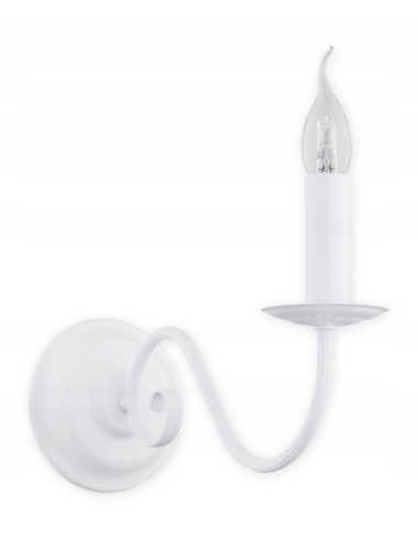 Kinkiet ASTI LEMIR - elegancka lampa ścienna w białym kolorze do salonu, korytarza i sypialni, nowoczesny design.