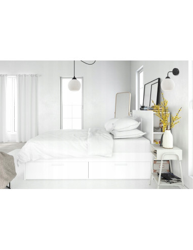 Kinkiet minimalistyczny RIFFLE z szklaną kulą, biało-czarny - eleganckie oświetlenie do nowoczesnych wnętrz