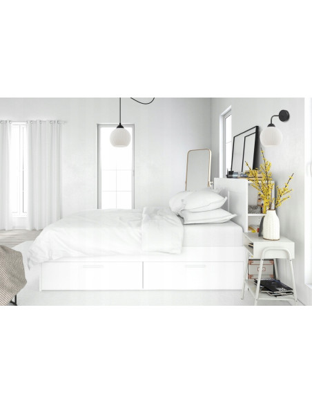 Kinkiet minimalistyczny RIFFLE z szklaną kulą, biało-czarny - eleganckie oświetlenie do nowoczesnych wnętrz