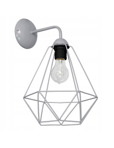 Kinkiet BASKET MiLAGRO w złamanej szarości - nowoczesna lampka nocna do minimalistycznych wnętrz.