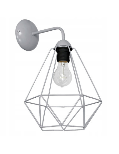 Kinkiet BASKET MiLAGRO w złamanej szarości - nowoczesna lampka nocna do minimalistycznych wnętrz.