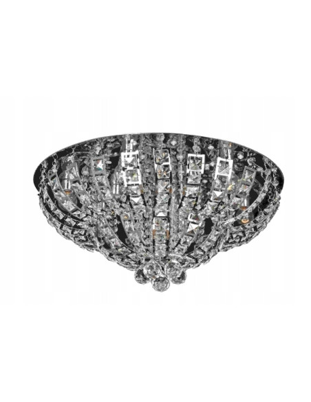 Plafoniera kryształowa Venti P-S 1045/9, elegancki design, 9 punktów świetlnych, do nowoczesnych wnętrz