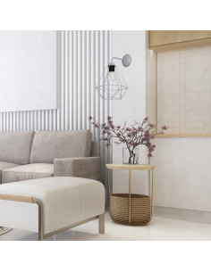 Kinkiet BASKET MiLAGRO w złamanej szarości - nowoczesna lampka nocna do minimalistycznych wnętrz. 2