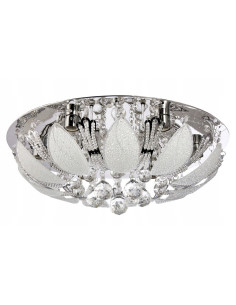 Kryształowa plafoniera Venti P-Y 0236/6 - Luksusowa okrągła lampa sufitowa do eleganckich wnętrz