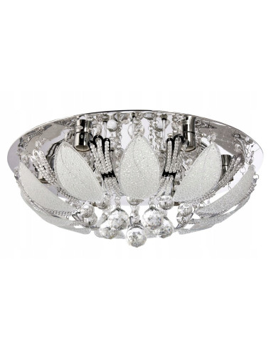 Kryształowa plafoniera Venti P-Y 0236/6 - Luksusowa okrągła lampa sufitowa do eleganckich wnętrz