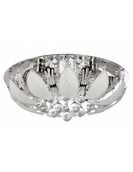 Kryształowa plafoniera Venti P-Y 0236/6 - Luksusowa okrągła lampa sufitowa do eleganckich wnętrz