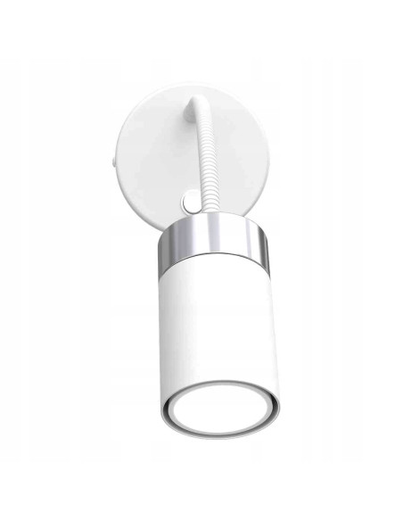 Lampa ścienna JOKER z regulowanym ramieniem - elegancka biała lampa skandynawska do czytania