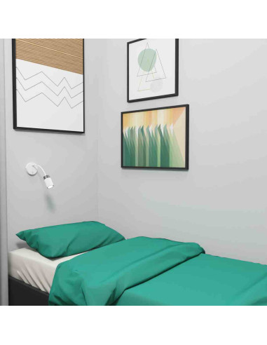 Lampa ścienna JOKER z regulowanym ramieniem - elegancka biała lampa skandynawska do czytania