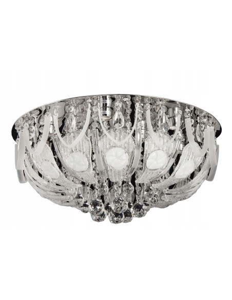 Plafon Szklany Meduza P-Y 0759/8 – Nowoczesne Oświetlenie E14 z Regulacją Światła do Korytarza w Stylu Eleganckim