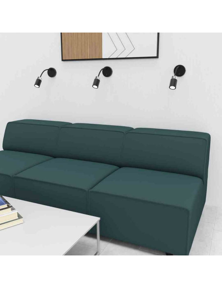 Lampa nocna Eko-Light JOKER BLACK z regulowanym ramieniem i ciepłym światłem dla nowoczesnych wnętrz.