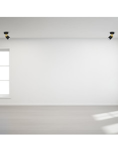 Kinkiet JOKER w czerni z złotymi detalami – stylowe oświetlenie do sypialni i salonu od MiLAGRO. 2