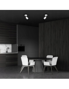 Lampa reflektorowa JOKER - elegancki, biały punkt świetlny do nowoczesnych wnętrz, idealna do kuchni i salonu 2