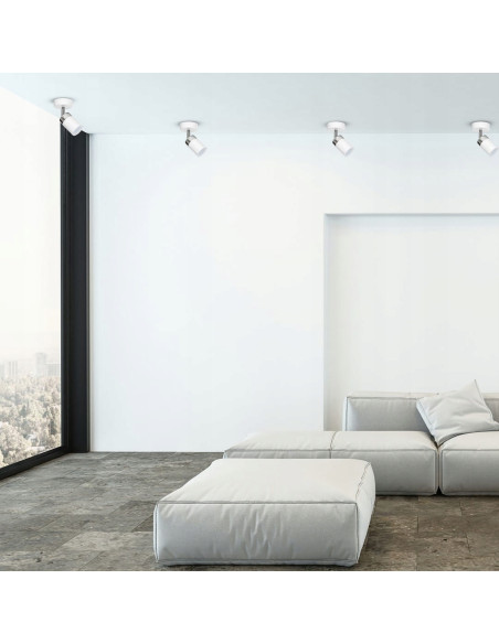 Lampa reflektorowa JOKER - elegancki, biały punkt świetlny do nowoczesnych wnętrz, idealna do kuchni i salonu