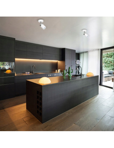 Lampa reflektorowa JOKER - elegancki, biały punkt świetlny do nowoczesnych wnętrz, idealna do kuchni i salonu