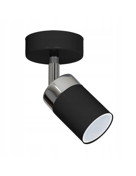 Reflektor Kulinarny JOKER, Regulowany, Czarny Metal, Nowoczesny Design do Kuchni, GU10, Kolekcja MiLAGRO