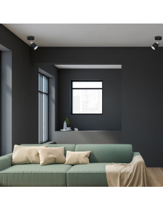 Reflektor Kulinarny JOKER, Regulowany, Czarny Metal, Nowoczesny Design do Kuchni, GU10, Kolekcja MiLAGRO 2