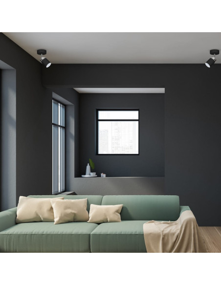 Reflektor Kulinarny JOKER, Regulowany, Czarny Metal, Nowoczesny Design do Kuchni, GU10, Kolekcja MiLAGRO