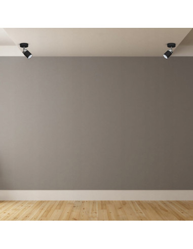 Reflektor Kulinarny JOKER, Regulowany, Czarny Metal, Nowoczesny Design do Kuchni, GU10, Kolekcja MiLAGRO