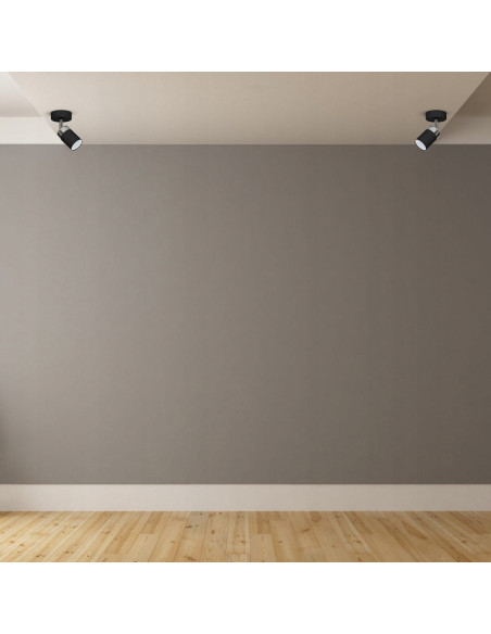 Reflektor Kulinarny JOKER, Regulowany, Czarny Metal, Nowoczesny Design do Kuchni, GU10, Kolekcja MiLAGRO