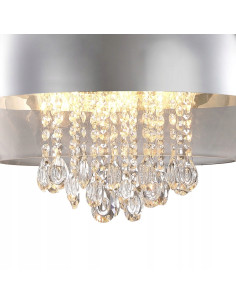 Kinkiet LUNA Chromowany z Kryształami - Nowoczesna Lampa Ścienna do Sypialni i Salonów, Styl Glamour 2