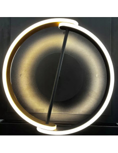 Plafon LED LINOS w czerni i złocie - elegancka lampa sufitowa do kuchni i salonu z nowoczesnym designem 2