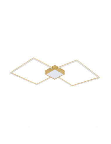 Plafon LED HEX w złotym wykończeniu – nowoczesna lampa wisząca do jadalni i salonu od Zuma Line