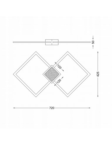 Lampa sufitowa LED HEX w złotym wykończeniu – nowoczesny plafon do eleganckiego wnętrza sypialni i biura