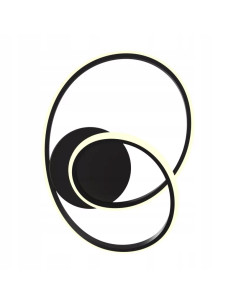 Nowoczesna lampa sufitowa LED CLINT w czerni - elegancki plafon do kuchni, sypialni i przedpokoju od Zuma Line 2