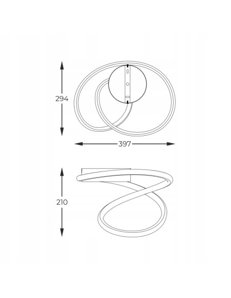 Nowoczesna lampa sufitowa LED CLINT w czerni - elegancki plafon do kuchni, sypialni i przedpokoju od Zuma Line