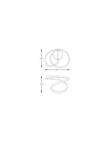 Nowoczesna lampa sufitowa LED CLINT w czerni - elegancki plafon do kuchni, sypialni i przedpokoju od Zuma Line