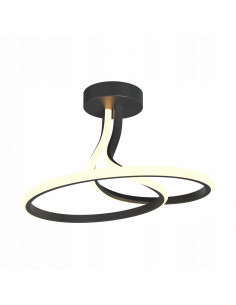 Nowoczesna lampa sufitowa CLINT LED 26W czarna - elegancki plafon do biura i wnętrz mieszkalnych