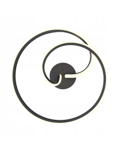 Nowoczesna lampa sufitowa CLINT LED 26W czarna - elegancki plafon do biura i wnętrz mieszkalnych 2