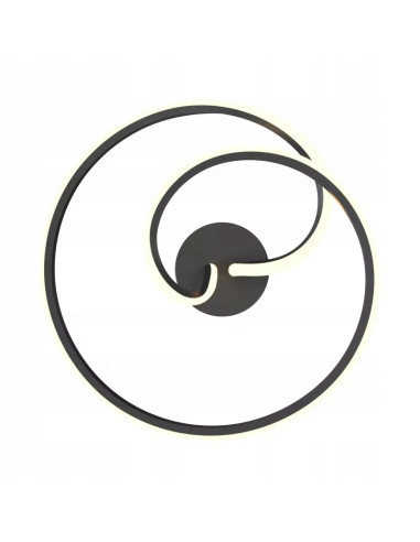 Nowoczesna lampa sufitowa CLINT LED 26W czarna - elegancki plafon do biura i wnętrz mieszkalnych