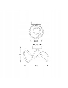 Nowoczesna Lampa Sufitowa CLINT LED, Czarna, Zintegrowane Źródło Światła, Idealna do Salonów i Wnętrz 2