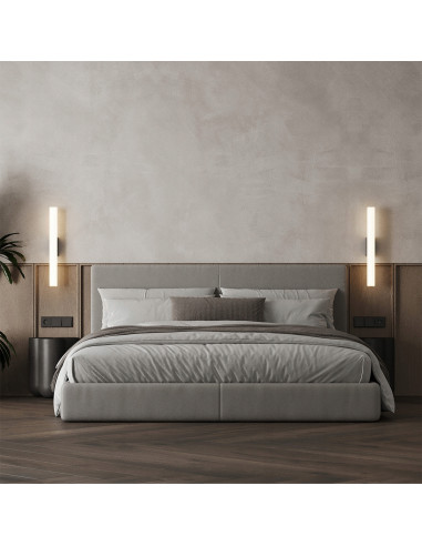 Kinkiet LED Linea 61 cm w złoto-metalicznym wykończeniu - nowoczesne oświetlenie do łazienki z regulacją barwy światła