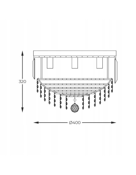 Lampa sufitowa CHARLOTTE E14 z kryształami - elegancja i nowoczesność dla każdego wnętrza