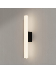 Luksusowy kinkiet LED tuba 61 cm 12W z regulacją barwy światła IP44 - Czarny, idealny do nowoczesnych wnętrz i łazienek